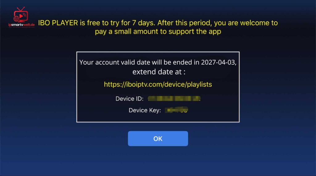 IPTV einrichten apple ios app